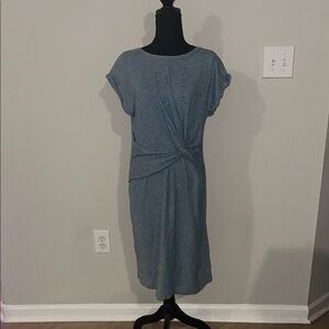 Jones New York Blue Ruched Sheath Dress